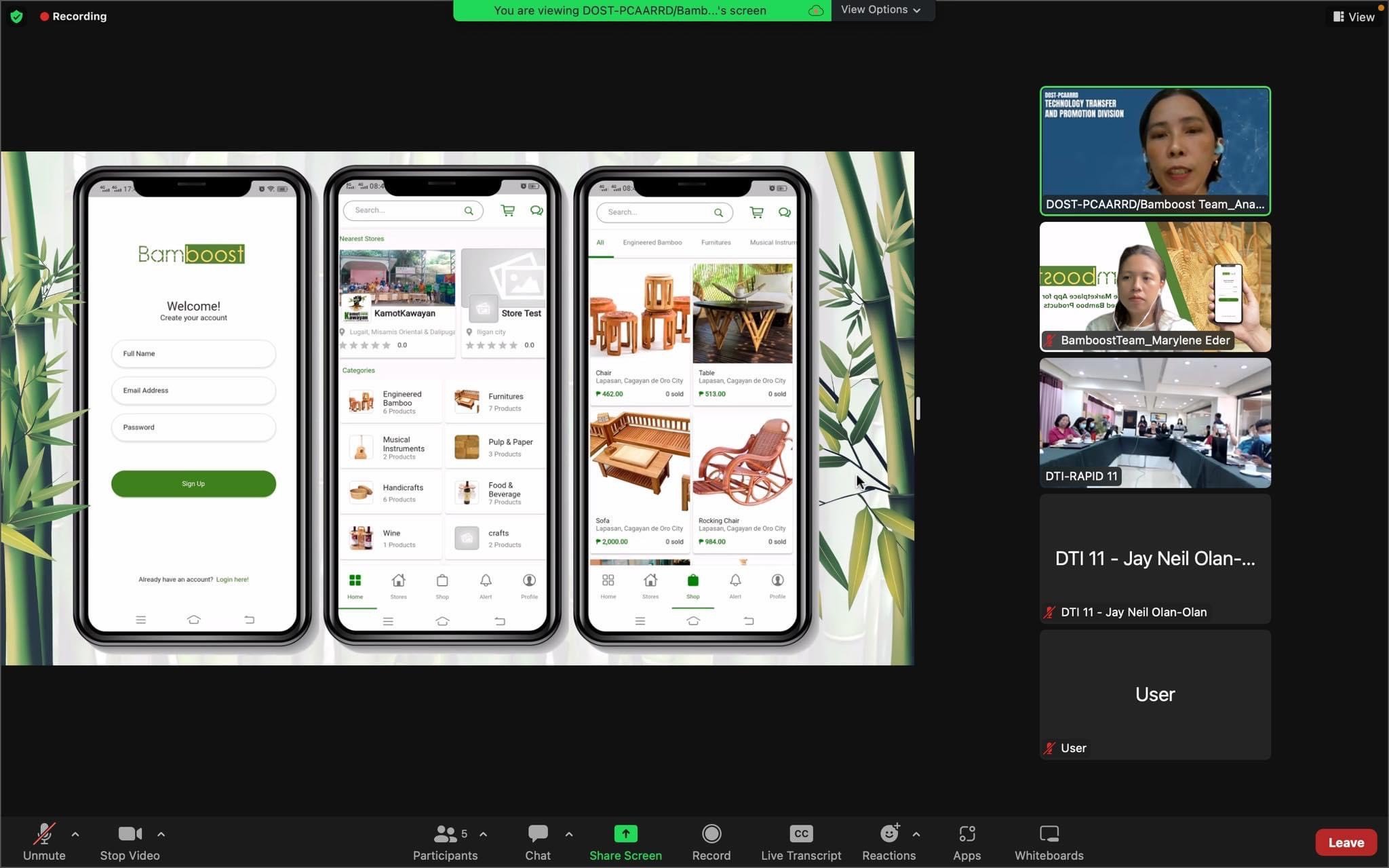 Davao Region Bamboo Industry Development Council Virtual Meeting